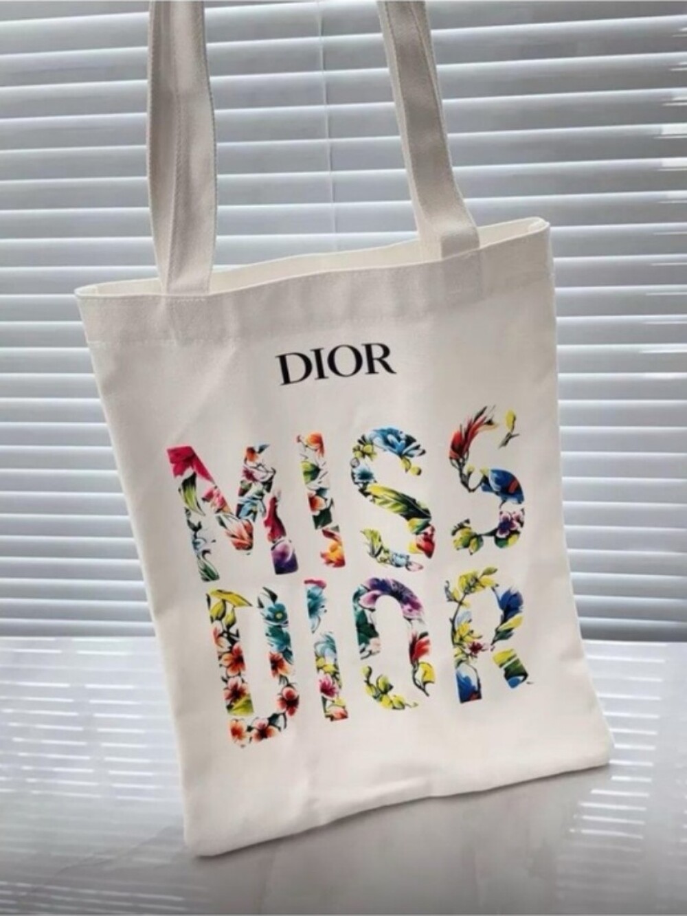 Miss Dior GWP Floral Canvas Tote 🌼💠